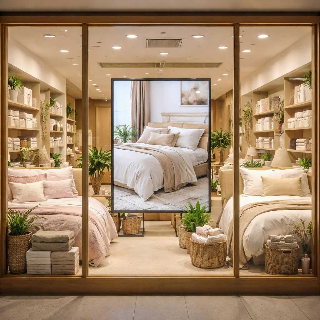 panatalla escaparate publicitaria