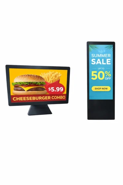 pantallas publicitarias de sobremesa